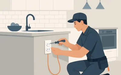 Add an Outlet to a Kitchen Island Safely